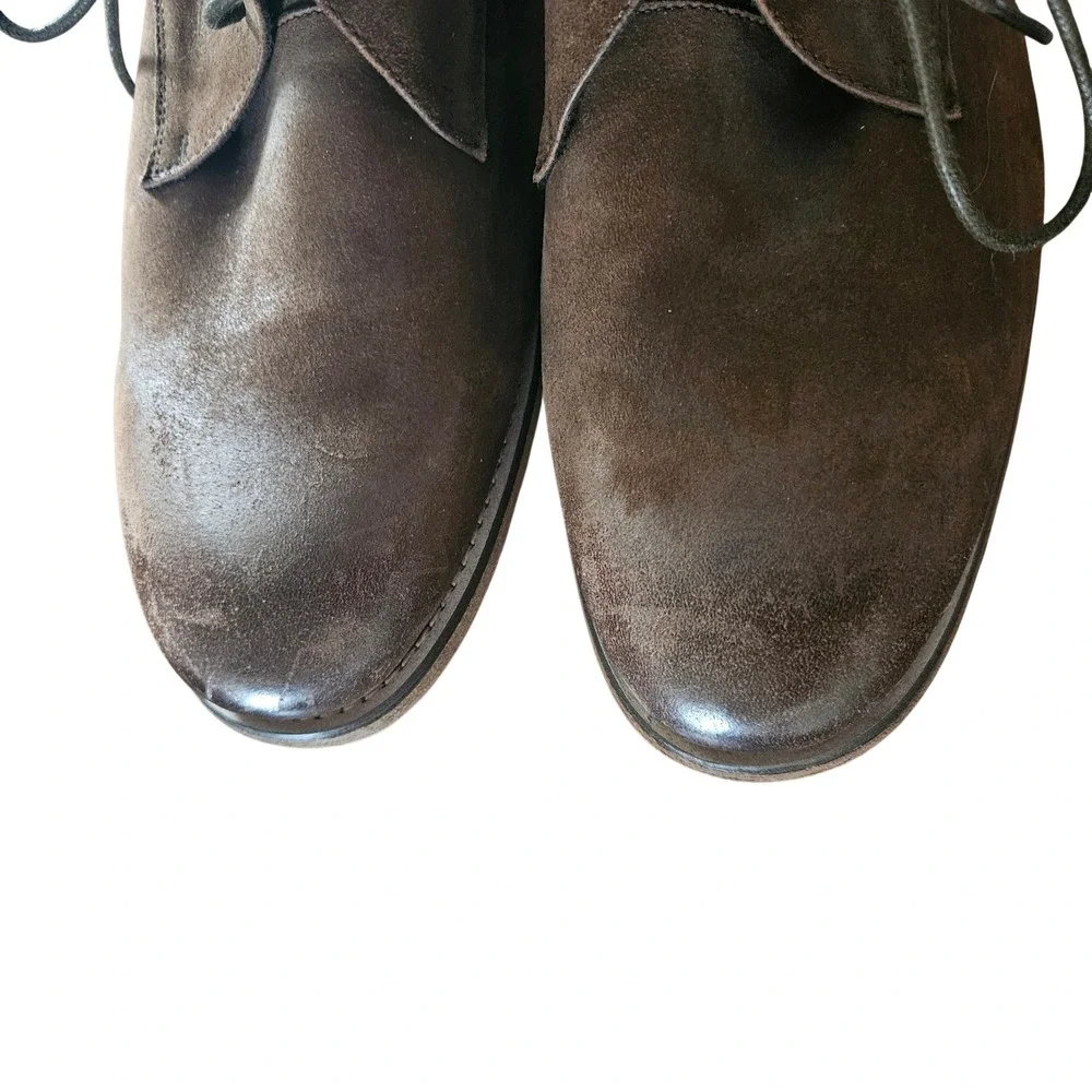 Kenneth Cole New York Men's Techni-Cole Suede Chukka Desert Boots Brown 10M